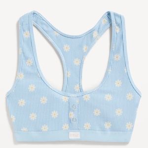 Old Navy Rib-knit Racerback Bralette in Daisy